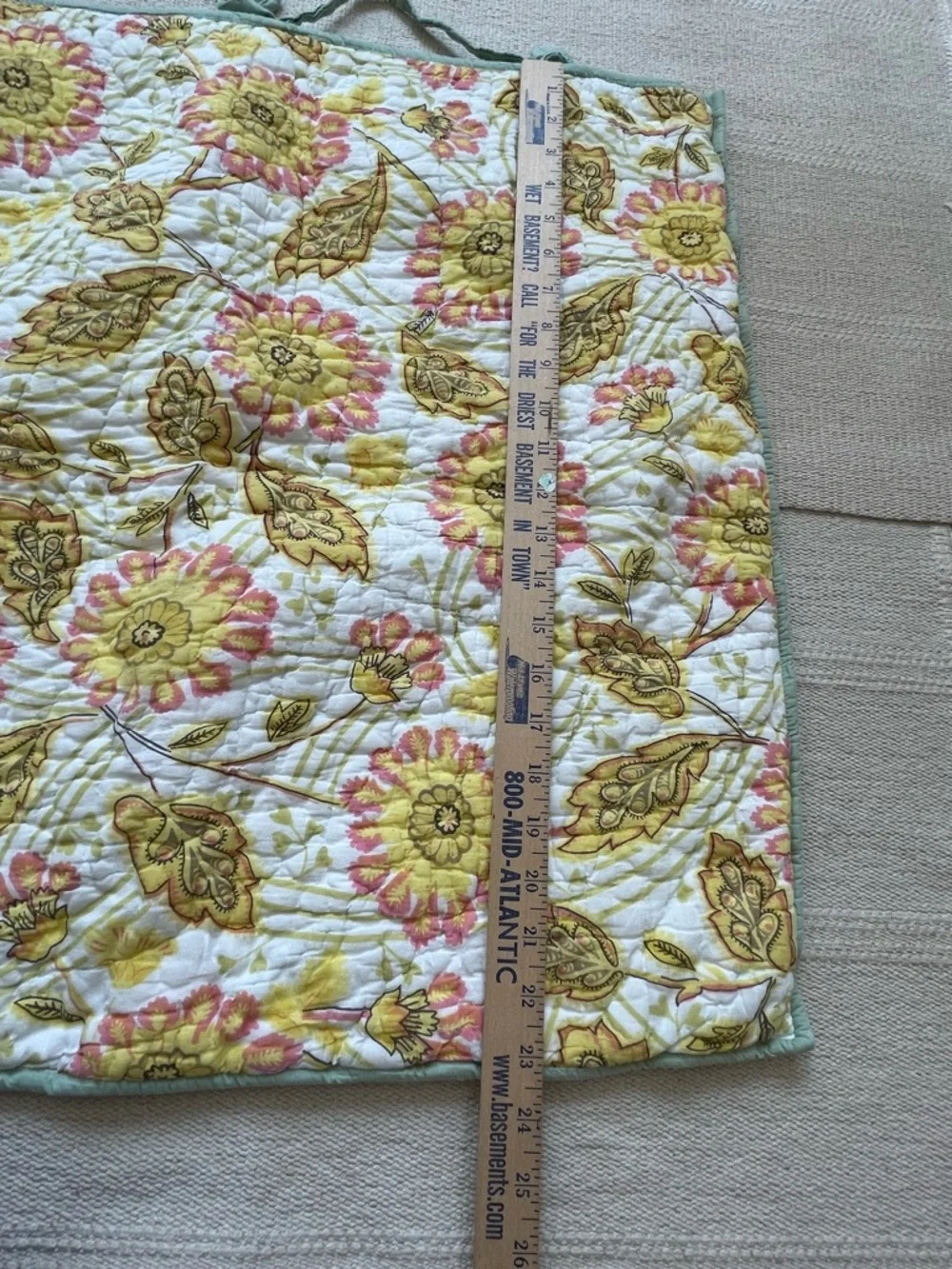 Pottery Barn Spring Floral Print Euro Pillow Shams Organic Cotton